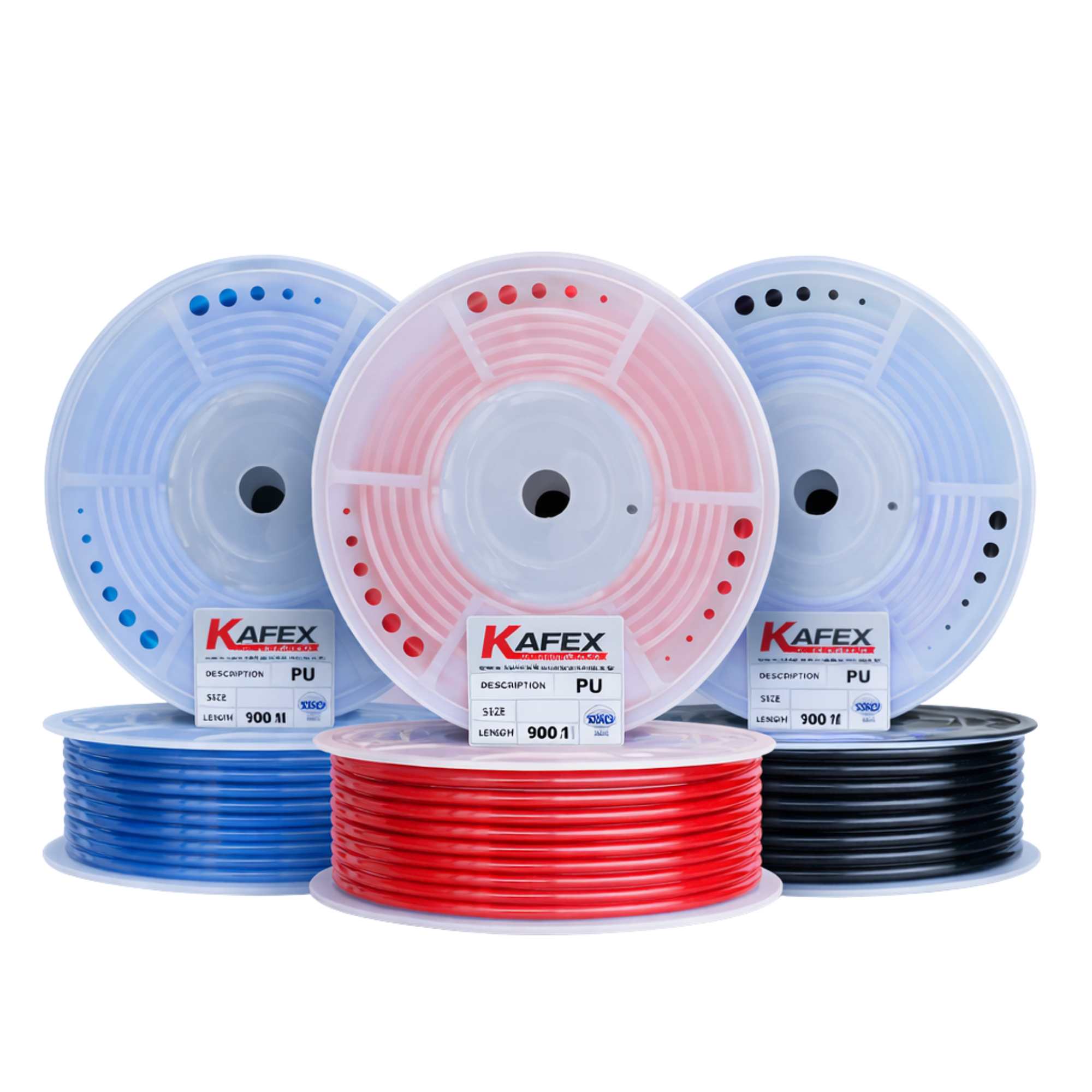 Kafex 6,5X10 PU Poliüretan Pnömatik Hava Hortumu (-20°C / +70°C)